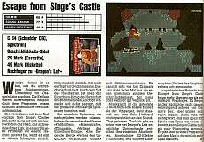 'Escape from Singe's Castle Testbericht'