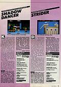 Seite 83: Mega Drive Shadow Dancer und Strider Testbericht